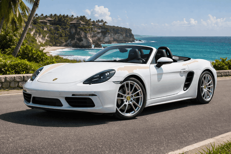 Porsche Boxster 718 White